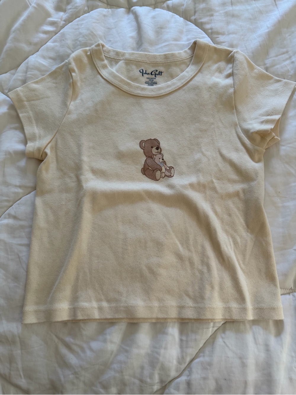 BRANDY MELVILLE TEDDY BEAR BABY TEE